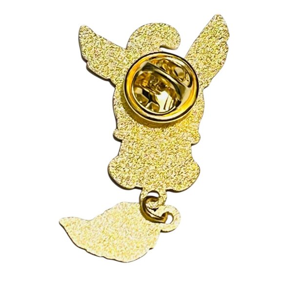 Pokemon Inspired Leafeon Dangling Tail Pin Enamel Pin Lapel Pin Fan Made - Picture 2 of 2